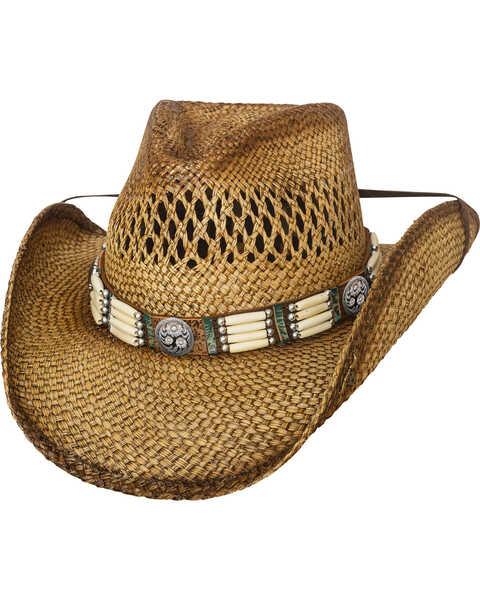 Bullhide From Dusk Till Dawn Straw Cowboy Hat , Natural, hi-res