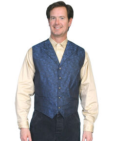 Rangewear by Scully Red River City Vest, Blue, hi-res