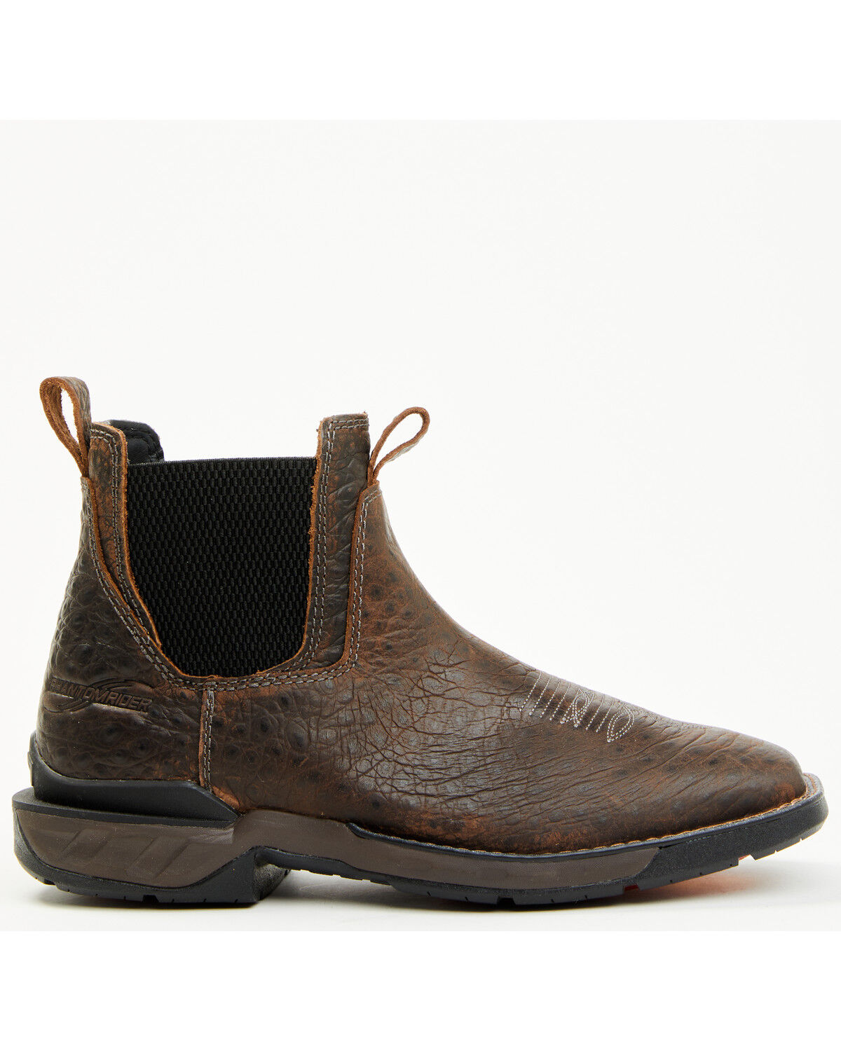 Image #2 - Double H Men's 5" Crestone Romeo Chelsea Boots - Broad Square Toe, Brown, hi-res