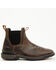 Image #2 - Double H Men's 5" Crestone Romeo Chelsea Boots - Broad Square Toe, Brown, hi-res