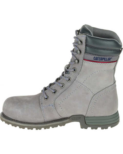Image #3 - Caterpillar Women's Echo Waterproof Work Boots - Steel Toe, Grey, hi-res