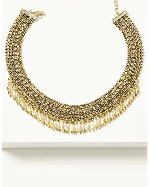 Shyanne Women's Desert Boheme Choker Necklace, Gold, hi-res