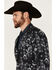 Image #2 - Rock & Roll Denim Men's Southwestern Print Sportcoat, Black, hi-res