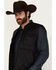 Image #2 - Bother and Sons Men's Taylorsville Quilted Vest, Black, hi-res