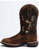 Image #3 - RANK 45® Women's Lite Flag Western Performance Boots - Broad Square Toe, Brown, hi-res