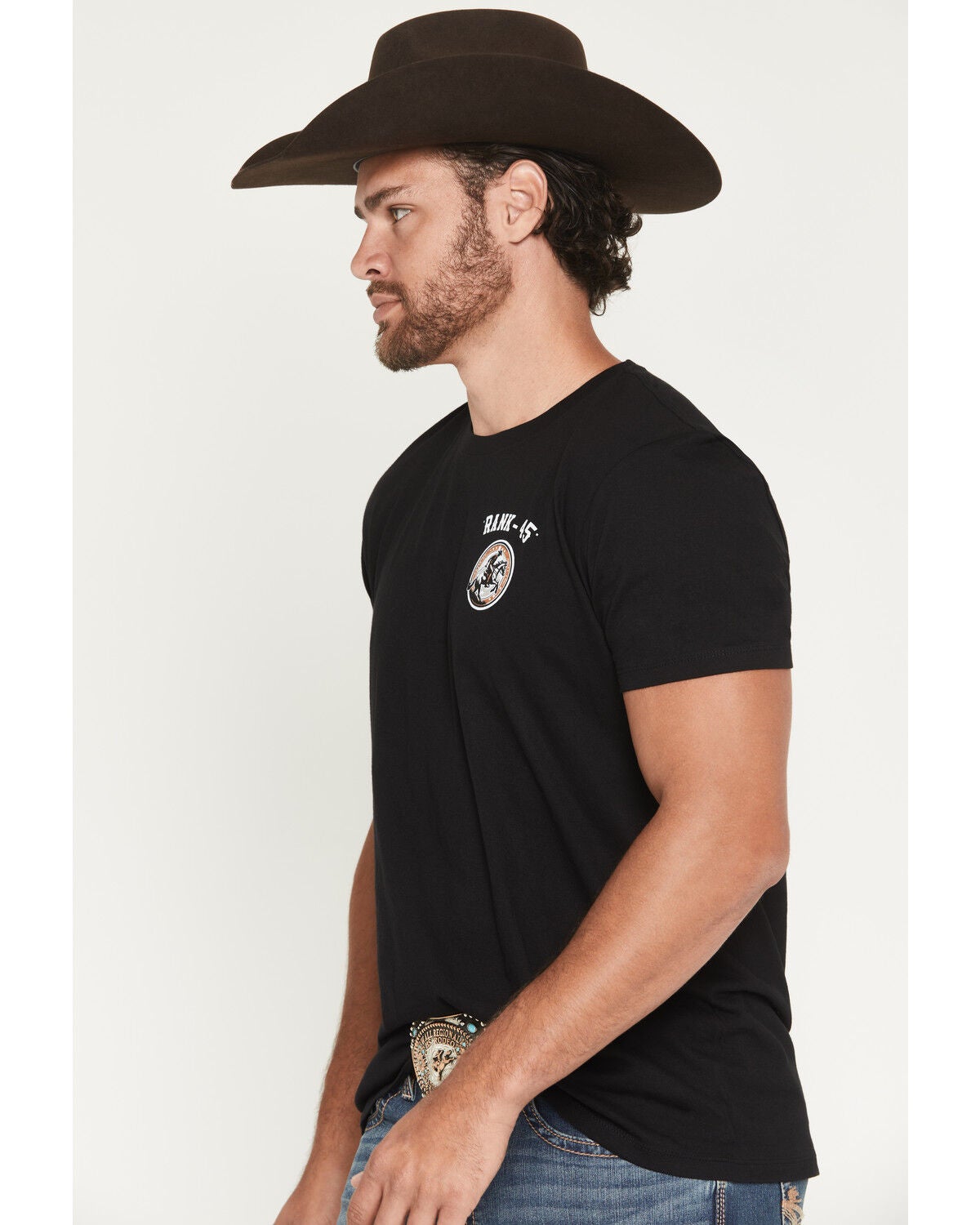 Image #3 - RANK 45&reg; Men's Bandana Square Short Sleeve Graphic T-Shirt, Black, hi-res