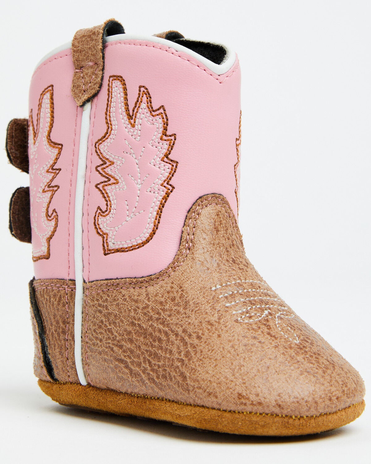 Image #1 - Boot Barn Infant Girls' Carter Western Boots - Round Toe, Pink, hi-res