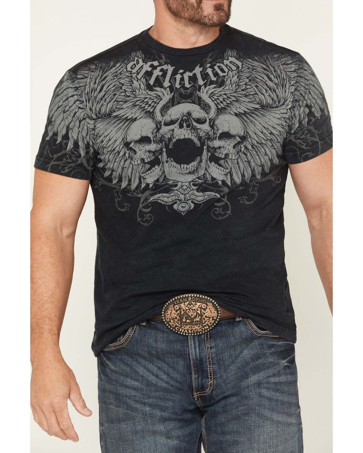 Image #3 - Affliction Men's Desperation Short Sleeve Graphic T-Shirt, Black, hi-res