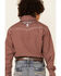 Cowboy Hardware Boys' Rust Geo Print Long Sleeve Snap Western Shirt , Rust Copper, hi-res