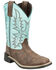 Image #1 - Smoky Mountain Little Girls' Rustic Rider Western Boots - Broad Square Toe, Brown, hi-res
