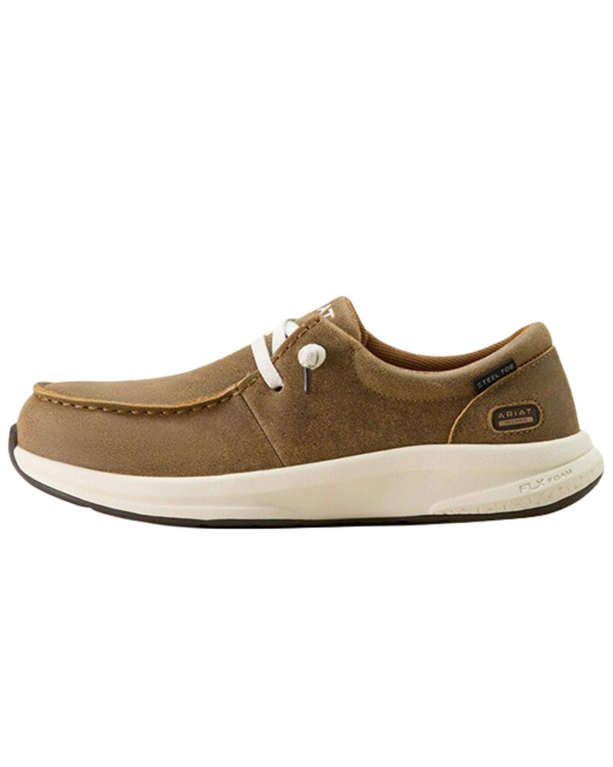 Image #2 - Ariat Men's Buckeye Moc Work Shoes - Steel Toe, Brown, hi-res