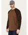 Image #2 - Cody James Men's Camo Color Block Long Sleeve Baseball Work T-Shirt, Brown, hi-res