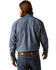 Image #2 - Ariat Men's Team Logo Chambray Long Sleeve Button-Down Western Shirt, Indigo, hi-res