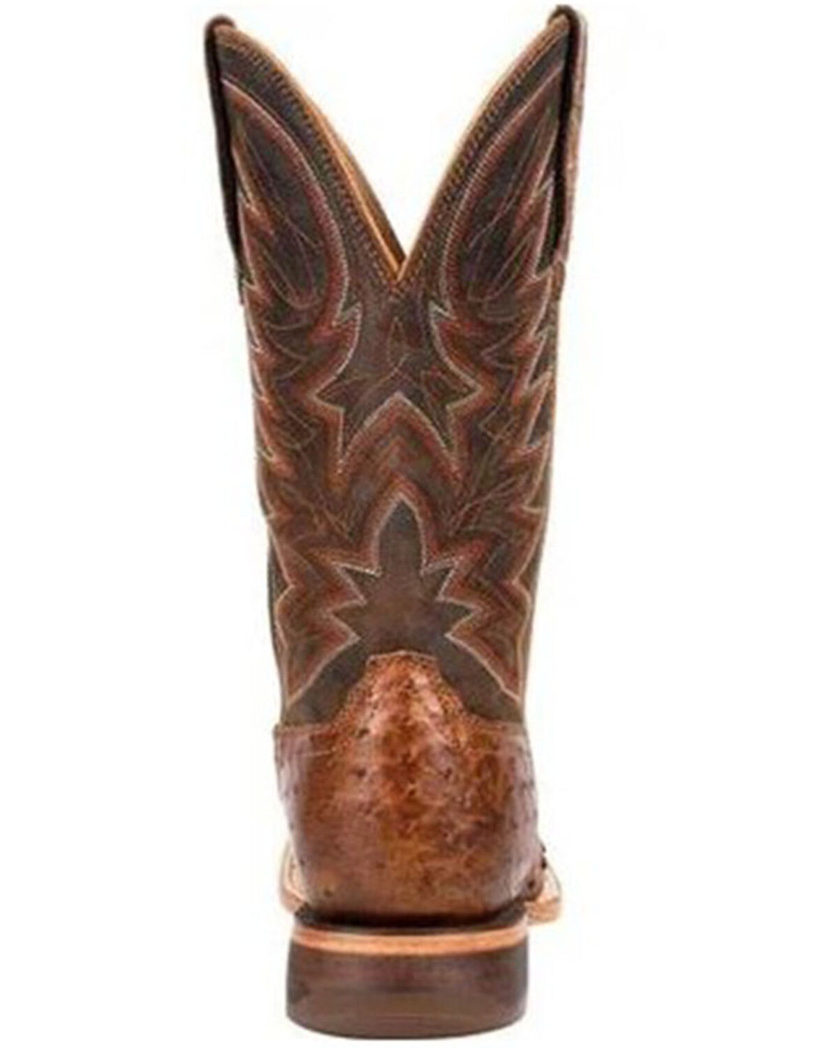 Image #5 - Durango Men's Wheat Brown Exotic Full-Quill Ostrich Western Boots - Square Toe, Brown, hi-res