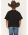 Image #4 - Cody James Boys' Americana Bull Short Sleeve Graphic T-Shirt, Black, hi-res