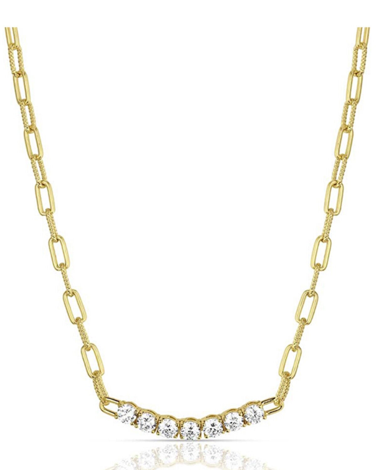 Montana Silversmiths Women's Sapphire Sky Bar Necklace, Gold, hi-res