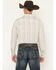 Image #4 - Gibson Trading Co Men's Tiki Boat Southwestern Striped Print Long Sleeve Button-Down Stretch Western Shirt, White, hi-res