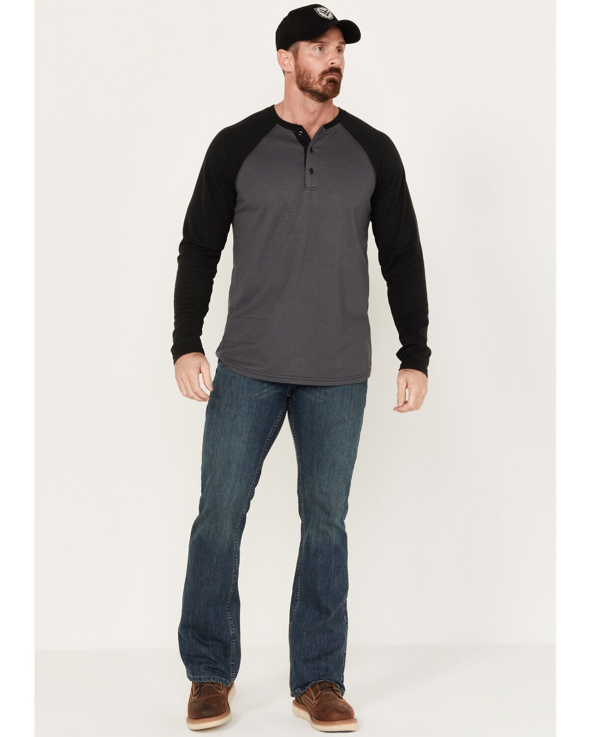 Cody James Men's FR Bozeman Medium Wash Slim Bootcut Work Jeans, Medium Blue, hi-res