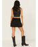 Image #3 - Shyanne Women's Faux Suede Mini Skort, Black, hi-res