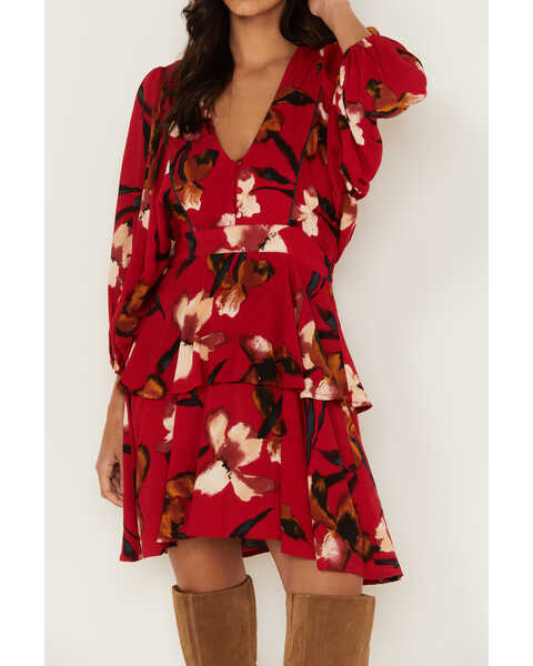 Image #3 - Band of the Free Women's Dolly Dress, Red, hi-res