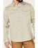 Image #3 - Brothers and Sons Men's Weathered Twill Solid Long Sleeve Button-Down Western Shirt, Sand, hi-res