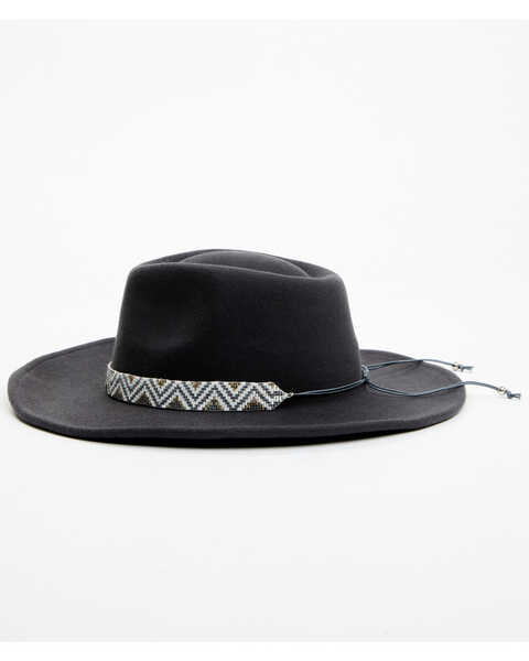 Image #3 - Nikki Beach Women's Skye Beaded Band Western Fashion Hat, Grey, hi-res