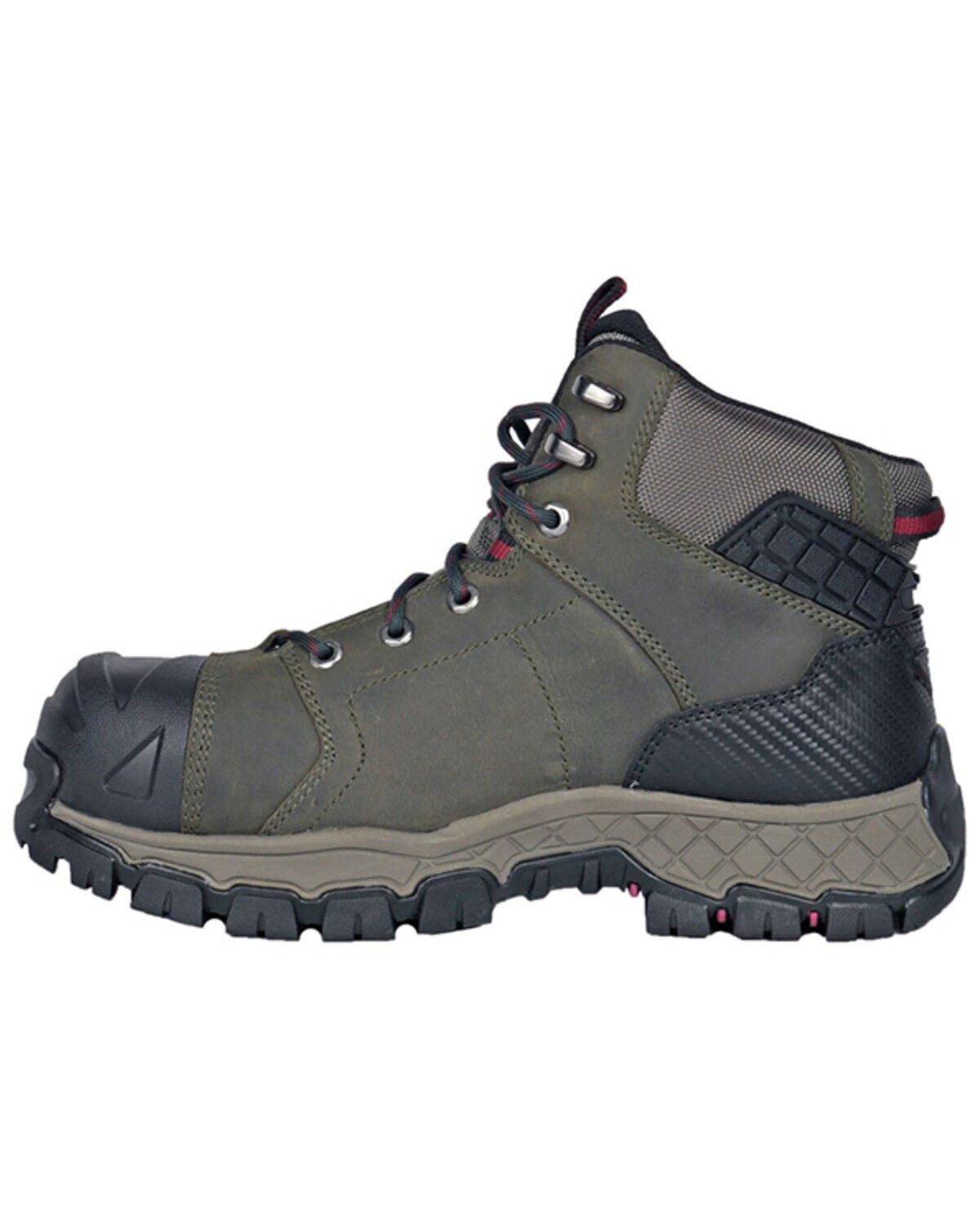 Image #3 - Die Hard Men's Comet 6" Lace-Up Work Boots - Composite Toe, Olive, hi-res