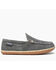 Image #2 - Minnetonka Men's Gray Tilden Slippers - Moc Toe, Grey, hi-res