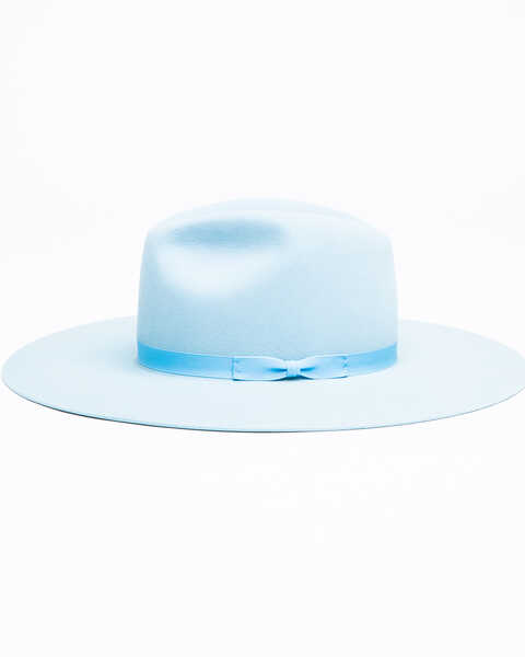 Image #3 - Rodeo King Women's Tracker Felt Western Fashion Hat , Light Blue, hi-res