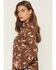 Image #2 - Wild Moss Women's Horse Print Long Sleeve Button-Down Western Shirt, Brown, hi-res