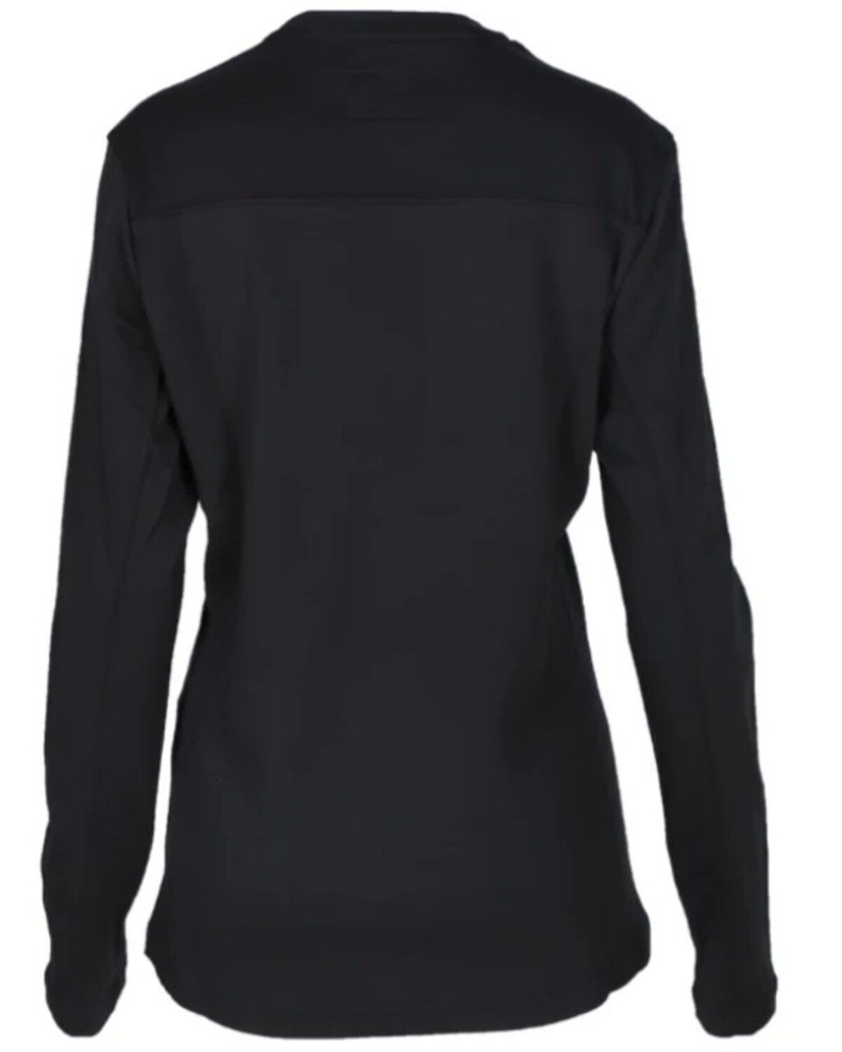 Image #2 - Forge Workwear Women's FR Crew Neck Long Sleeve Work Tee, Navy, hi-res
