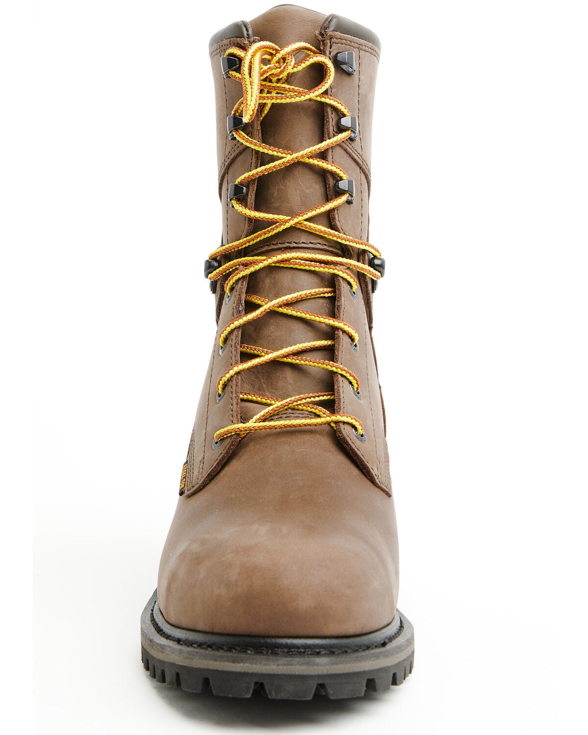 Image #4 - Hawx Men's 8" Logger Lace-Up Waterproof Work Boot - Steel Toe, Chocolate, hi-res