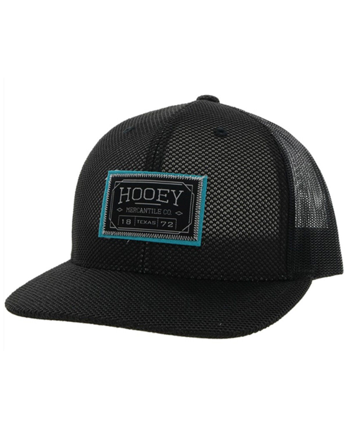 Hooey Men's Doc Logo Patch Trucker Cap, Black, hi-res