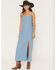 Image #1 - Wrangler Retro Women's Medium Wash Sleeveless Denim Maxi Dress, Medium Wash, hi-res