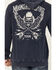 Image #4 - Moonshine Spirit Men's Washed Away Hooded Sweatshirt, Blue, hi-res