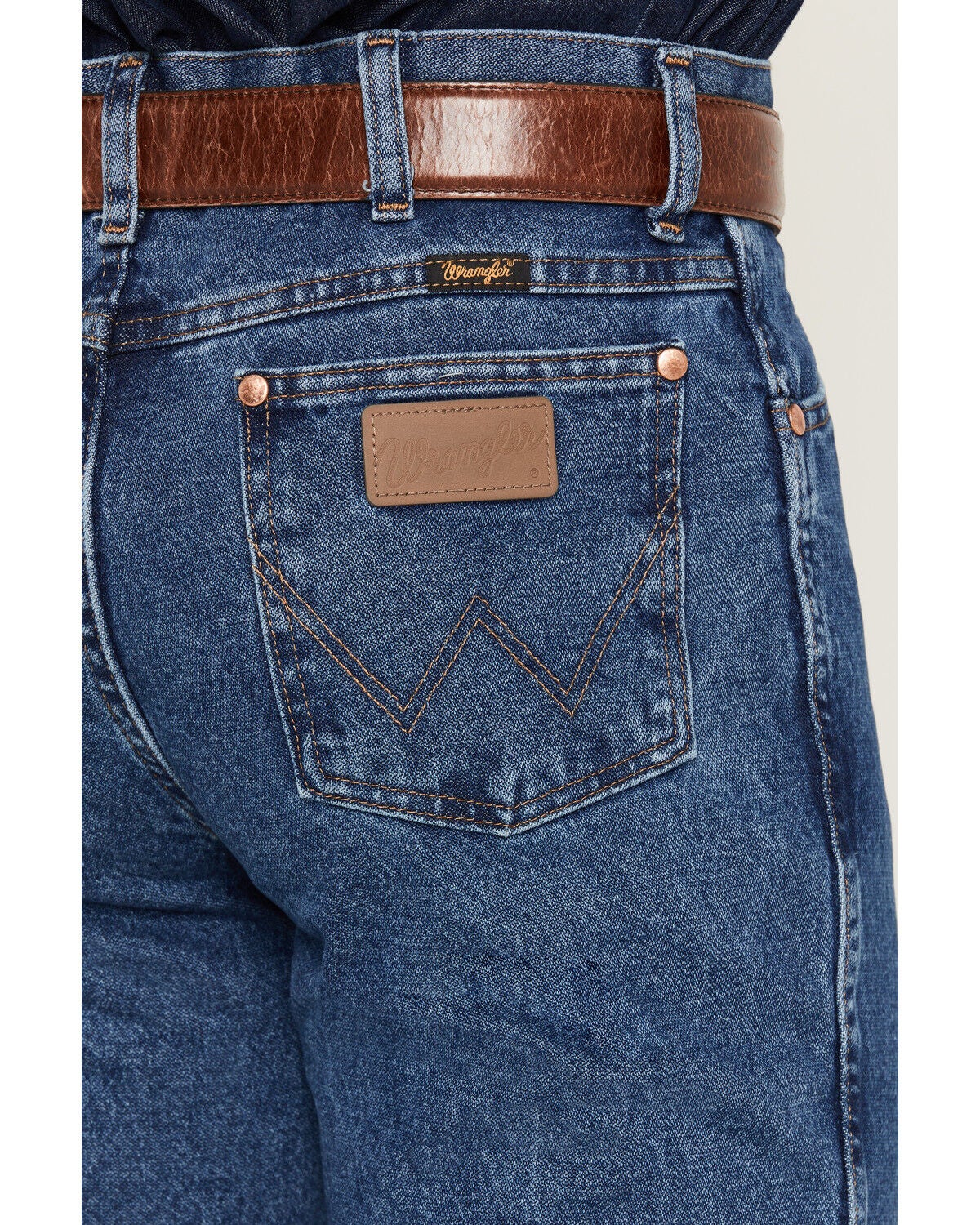 Image #4 - Wrangler Men's 936 Cowboy Cut Slim Fit Prewashed Jeans, Stonewash, hi-res