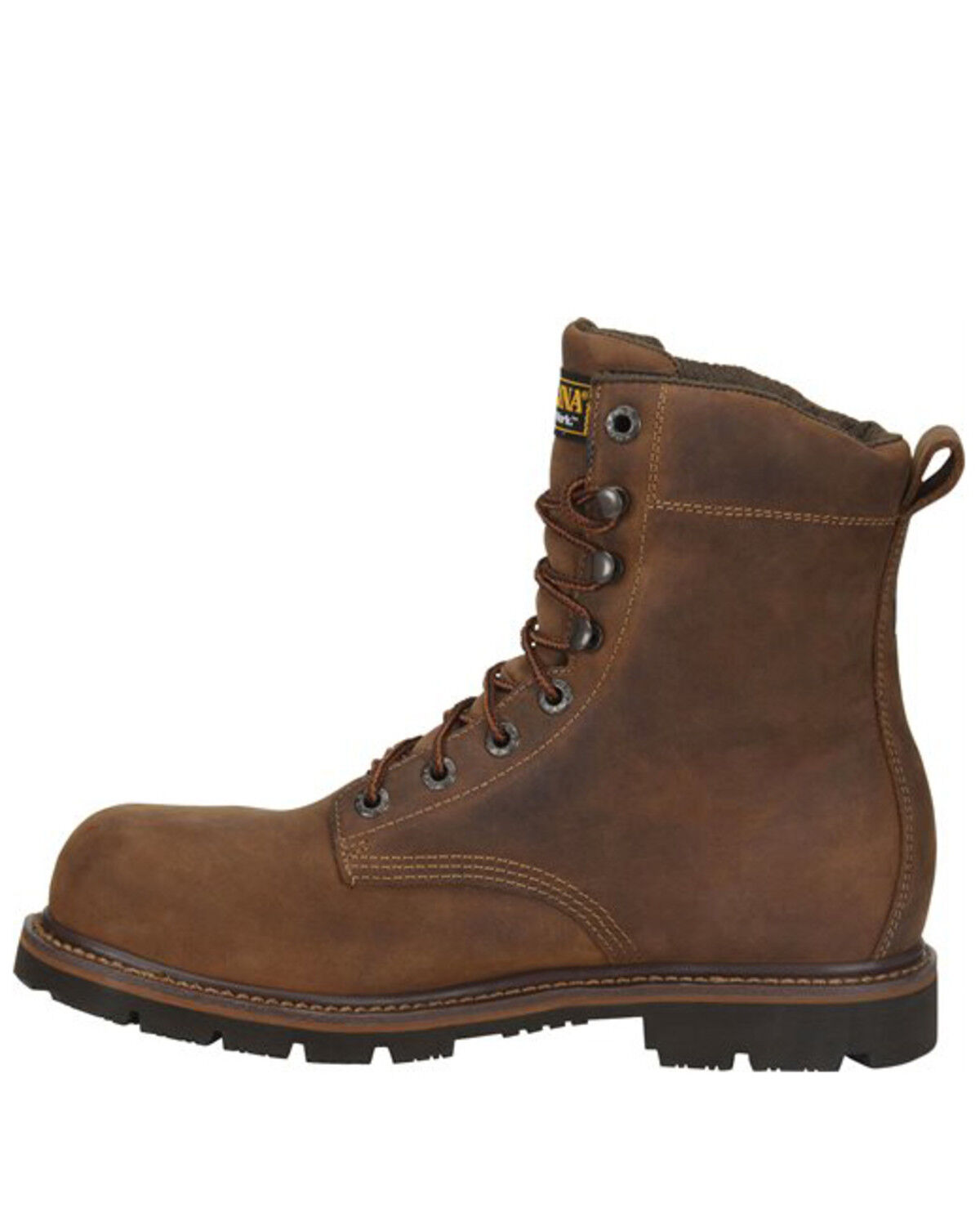 Image #2 - Carolina Men's Installer Waterproof Work Boots - Soft Toe, Brown, hi-res