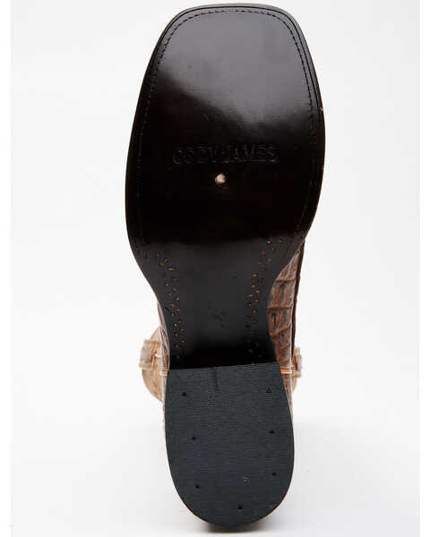 Image #7 - Cody James Men's Nuez Exotic Caiman Skin Western Boots - Broad Square Toe, Tan, hi-res