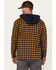 Image #4 - Hawx Men's Jacob Plaid Print Long Sleeve Hooded Flannel Shirt, Navy, hi-res