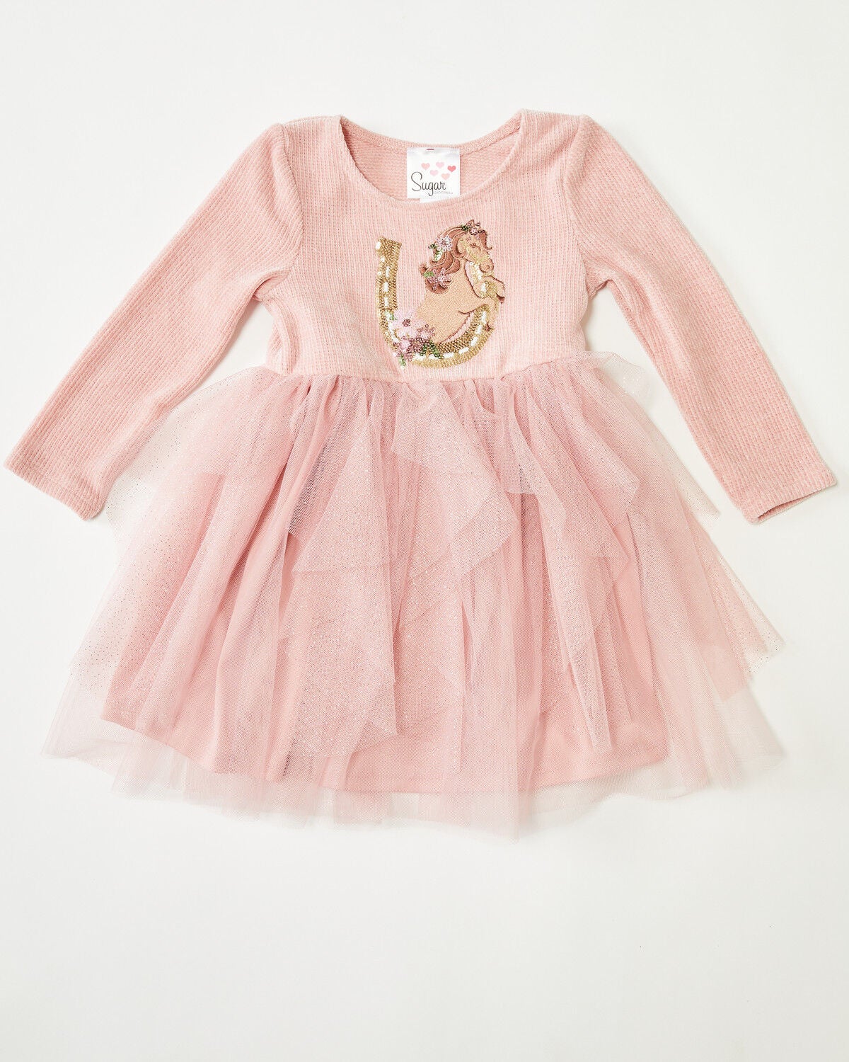 Sugar California Toddler Girls' Horse Applique Tutu Dress, Blush, hi-res