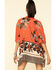 Image #2 - Patrons of Peace Women's Rust Floral Border Print Kimono, , hi-res