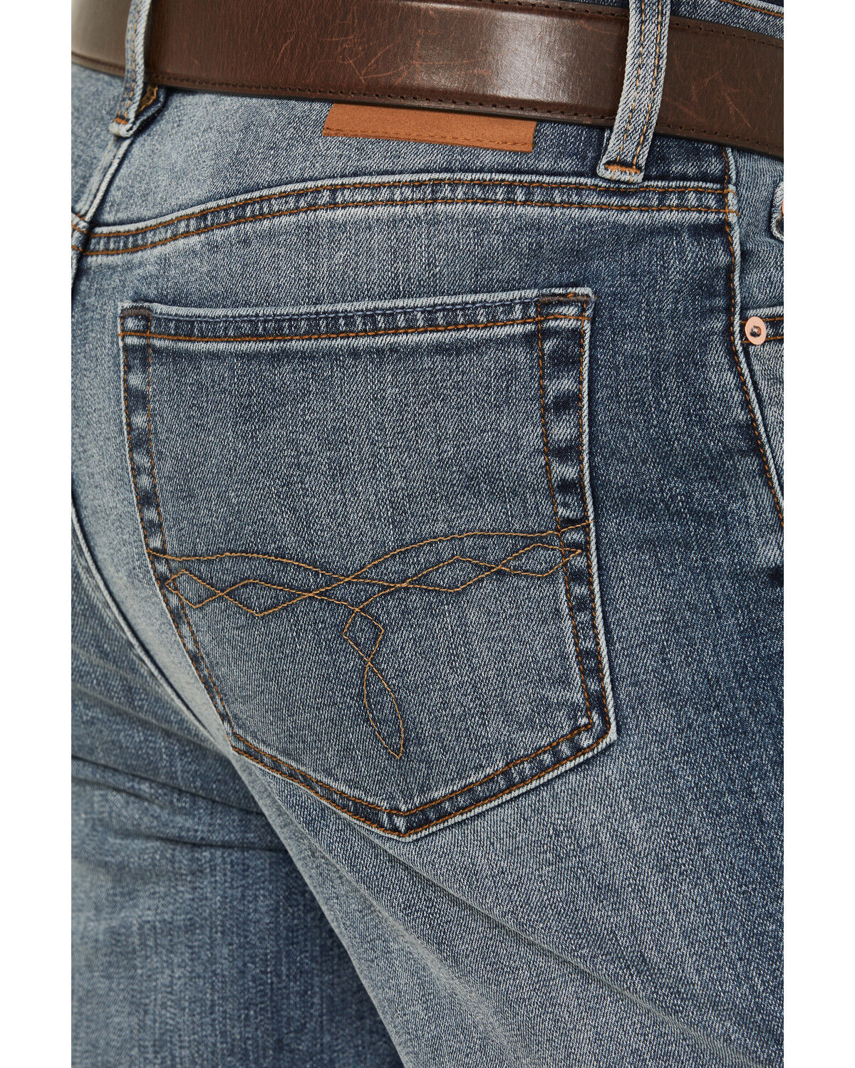 Image #4 - Blue Ranchwear Men's Bronson Slim Straight Stretch Denim Jeans, Medium Wash, hi-res