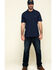 Hawx Men's Navy Miller Pique Short Sleeve Work Polo Shirt , Navy, hi-res