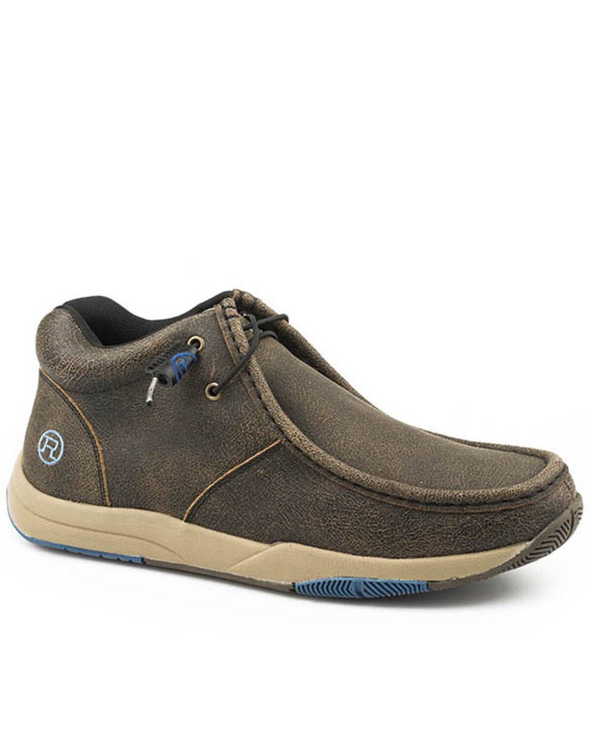 Roper Men's Clearcut Slip-On Shoes - Moc Toe, Brown, hi-res