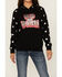Image #3 - Rock & Roll Denim Girls' Boot Barn Exclusive Wild & Western Star Print Hoodie, Black, hi-res