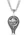 Montana Silversmiths Women's Buffalo Spirit Feather Necklace, Silver, hi-res