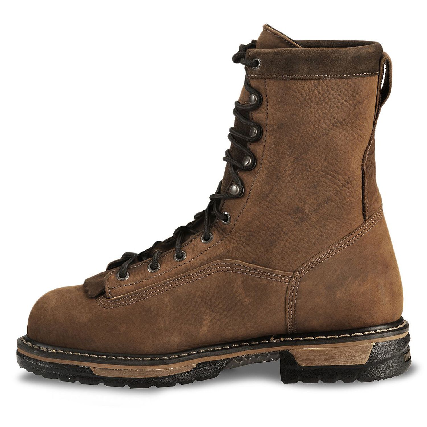 Image #3 - Rocky Men's 9" IronClad Waterproof Work Boots - Steel Toe, , hi-res