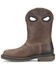 Image #2 - Double H Men's Dustie Waterproof Work Boots - Composite Toe, Dark Brown, hi-res