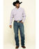 Cody James Core Men's Patriot Small Plaid Long Sleeve Western Shirt , White, hi-res