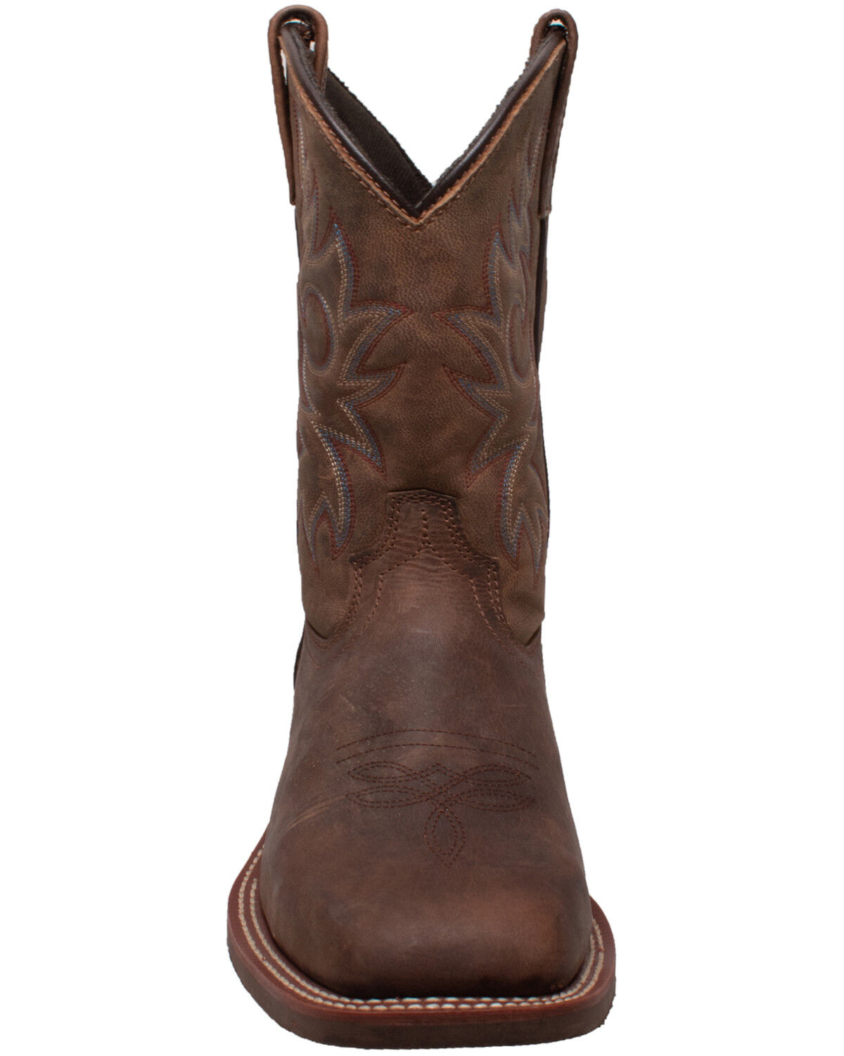 Image #4 - Ad Tec Men's Oiled Western Boots - Square Toe, Brown, hi-res